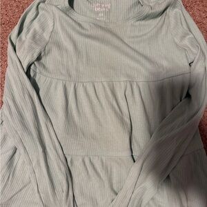 Jumping Beans Light Green Long Sleeve Tee